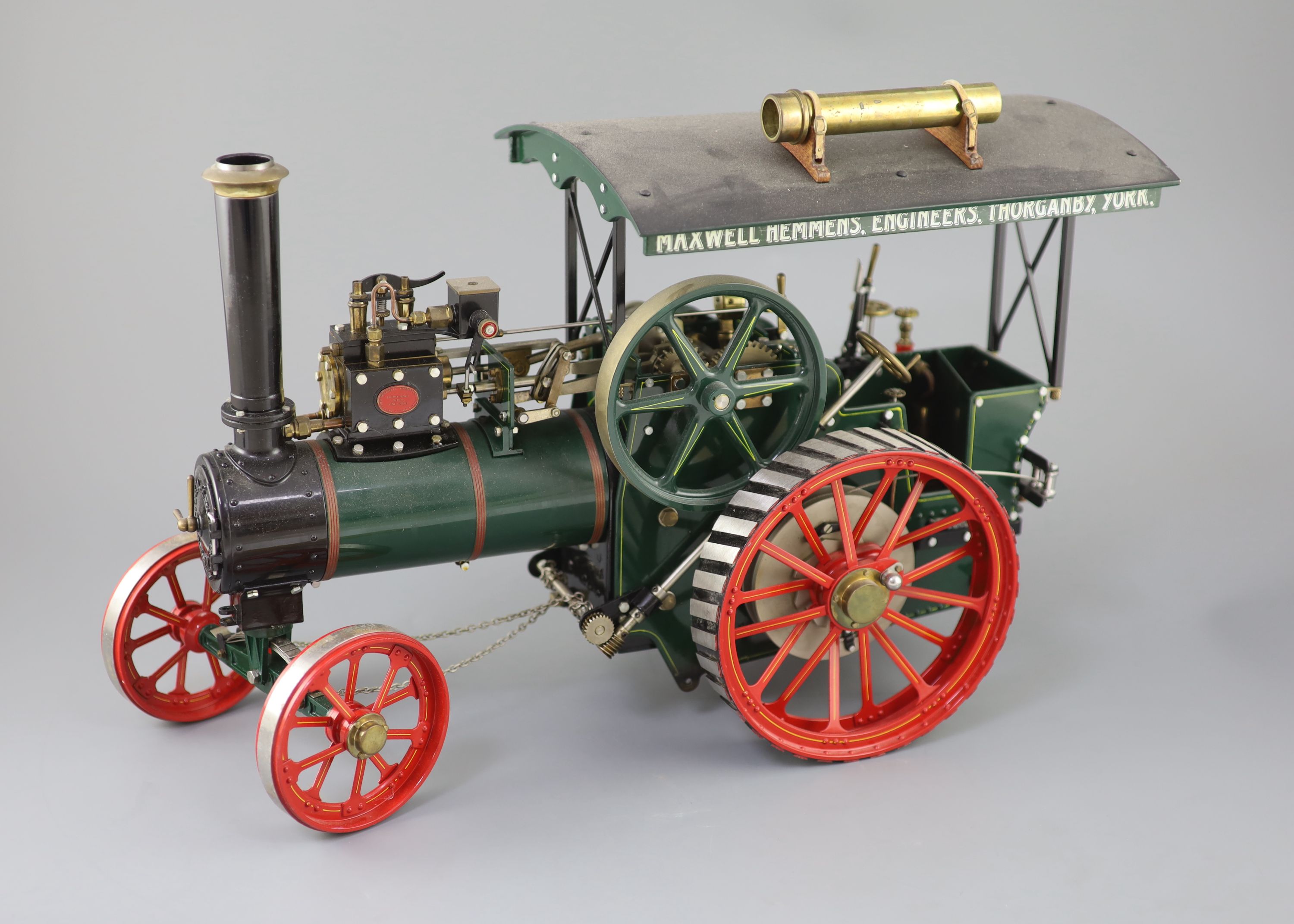 A Maxwell Hemmens Precision Steam Models agricultural traction engine,